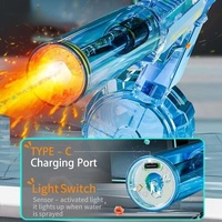Nouveau pistolet à eau électrique Desert Eagle lumineux avec LED, pistolet à eau automatique électrique pour enfants, jouets d'été, jouets pour fête à la piscine