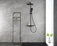 YUSON YS34293 Colonne de Douche Murale Mitigeur de Baignoire 3 Sorties avec Tablette