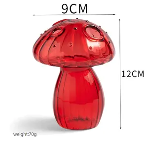 China Factory Direct Wholesale Mushroom Shape Glass Vase Terrarium