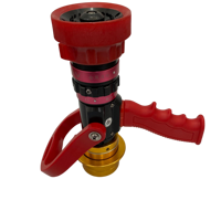 Pistolet à eau JMFIRE réglable sans recul, haute qualité, poignée flexible, jet d'eau, en alliage d'aluminium noir + rouge, pour pompiers