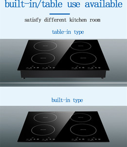 Table de cuisson à <span class=keywords><strong>induction</strong></span> électrique, cuisinière à <span class=keywords><strong>induction</strong></span> intégrée, 4 brûleurs, verre noir avec commande tactile, cuisinière à <span class=keywords><strong>induction</strong></span> commerciale - Product Image 2