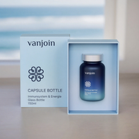Boîte en carton personnalisée haut de gamme pour capsule bouteille carrée ensemble de complément alimentaire boîte à tiroir emballage bouteille recyclable boîte-cadeau en papier