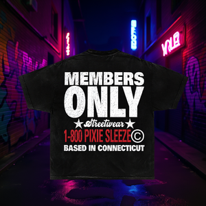 T-shirt Grafica Esclusiva per Membri 1-800 Pixie Sleeze, Unisex, Girocollo, Manica Corta, Streetwear, Abbigliamento Promozionale - Product Image 2