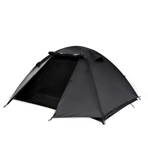 Carpa de Camping de Poliéster Negra, Doble Capa, Impermeable, Portátil y Plegable para Senderismo - Product Image 2