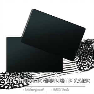 Carte de membre en PVC imprimée personnalisée sans contact NFC N TAG 213 <span class=keywords><strong>215</strong></span> 216 RFID carte de visite numérique fréquence 13.56MHz pour les hôtels - Product Image 2