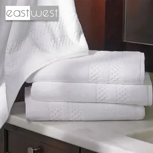 St Regis Hotel Towel Set Supplier Organic Cotton Commercial Hotel Hand Face Bath Towel For Sale