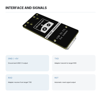 Module convertisseur série USB-C vers TTL CH340C 33V 5V UART avec adaptateur de débogage et de réinitialisation pour Arduino ESP32