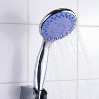 Douche à main en ABS chromé pour salle de bain, 5 modes de pulvérisation, réglable, multifonction, vente en gros