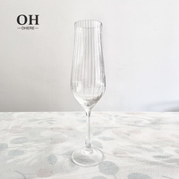 Ensemble de verrerie de mariage de luxe coupe en verre de champagne transparent cristal vaisselle personnalisée de qualité supérieure pour événement, restauration et location