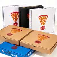 Boîtes à pizza en gros, triangulaires, rectangulaires, personnalisées, boîtes à pizza en carton ondulé avec logo