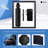Nouvel arrivage Banque d'alimentation stylo parapluie de luxe avec support de téléphone Cadeau d'affaires d'entreprise unique pour les entreprises et les entreprises
