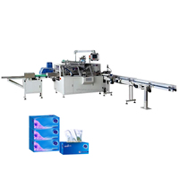 Machine de collage par pulvérisation à chaud pour boîtes à mouchoirs à rabat pliable, de qualité stable, fournisseur de machines de scellage de cartons à colle thermofusible