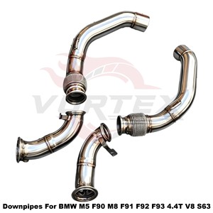 Kit de Tubos de Escape de Alto Flujo Vortex SS304 para BMW M5 F90 M8 F91 F92 F93 4.4T V8 S63, Sistemas de Ajuste de Ajuste Directo - Product Image 4