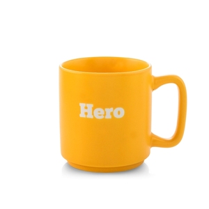 Taza de Cerámica Amarilla con Diseño de Héroe, Capacidad de 320 cc - Product Image 1