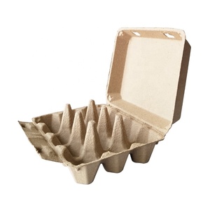 Cartón para Huevos <span class=keywords><strong>de</strong></span> Pato Jumbo, 12 Celdas, Cajas a Granel, Contenedor Vacío, Porta Huevos, Pulpa Natural Gruesa, Cajas para Huevos con Impresión Personalizada - Product Image 5