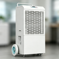 Nouveau déshumidificateur mobile industriel commercial haute performance 138L/D, conception sur chariot portable, sécheur d'air pour usine et laboratoire