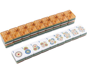 Tuiles de Mahjong américaines personnalisées, 160 pièces, neuves, de luxe, modernes, portables, à 4 couches, avec impression intérieure en grain de bois, en acrylique - Product Image 3
