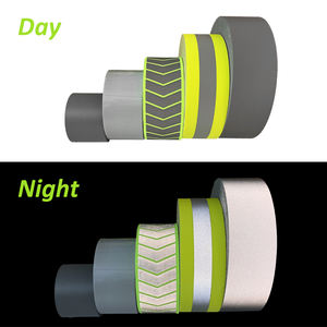 工場卸売 高輝度シルバーTC反射テープストリップロール 50mm縫い付け反射生地テープ 反射テープ（テキスタイル） - Product Image 3