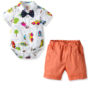 20A239 Ropa Infantil Coreana, Diseño de Moda, Ropa Informal Encantadora para Niños, Conjunto de 2 Piezas de Ropa de Verano para Niños - Product Image 1
