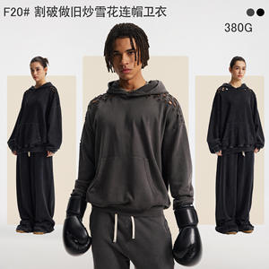 ARTIE 2025 Otoño/Invierno colección hombres marca de moda Retro 400G corte desgastado sudadera mujeres sudaderas con capucha - Product Image 5