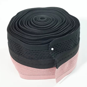 Bande élastique en maille brodée Aoya confortable et résistante, avec logo gaufré en nylon tissé sur mesure, pour ceinture de sous-vêtements – Vente directe fabricant - Product Image 1