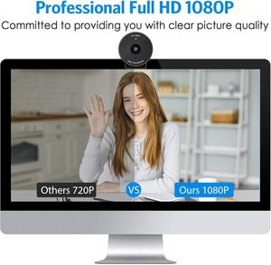 Cámara USB EMEET C950 1080P con Micrófono, Cubierta de Privacidad, Enfoque Automático, Plug and Play, Vista de 70° para Reuniones/Clases en Línea/<span class=keywords><strong>YouTube</strong></span> - Product Image 3