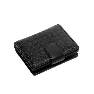 Slim Minimalist Leather Top Fashion Clutches Bags Wholesale Small Order Stock Wallets For Men And Women With Money Clip