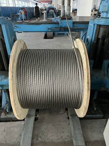 공장 304 316 0.5mm 1mm 6mm 스테인레스 스틸 와이어 로프 조임 엘리베이터 용 스테인레스 스틸 와이어 로프 낚싯줄 슬링 - Product Image 2