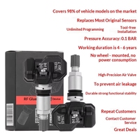 Sensor-05S de lancement original RF TPMS 315 433MHz 2 en 1 capteur de pression des pneus programmable universel Tpms