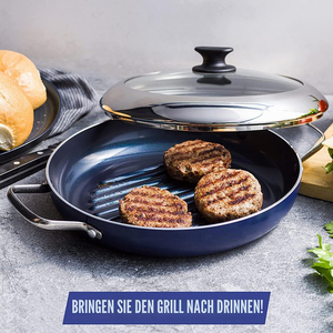 Sartén moderna antiadherente con revestimiento cerámico, mango de acero inoxidable, utensilio de cocina de aluminio, sartén para bistec, sartén para freír, sartén para asar - Product Image 3