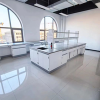 Banc de travail de laboratoire en résine phénolique, armoire de rangement métallique robuste, résistant aux produits chimiques, pour hôpital, laboratoire, école, recherche