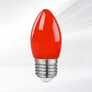 หลอดไฟ LED แสงเดย์ไลท์ ขั้ว E27 2W AC 185-240V ตัวโคมพลาสติก รูปทรง C6 ปรับความสว่างได้ อายุการใช้งาน 50000 ชั่วโมง สำหรับงานแต่งงาน - Product Image 1