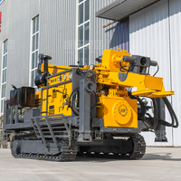 Foreuse géologique hydraulique sur chenilles pour l'exploration, machine de forage de sols et d'échantillonnage minier, pompe à moteur diesel, profondeur max. 650m