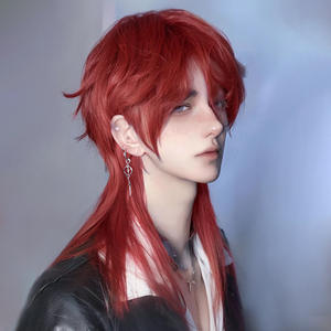 Peluca Larga y Lisa de Marca Nacional, 130% de Densidad, Fibra Resistente al Calor, Cobertura Completa, Estilo Blanco DM511 - Product Image 4