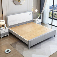 Cadre de lit en bois massif de luxe abordable, lit double, lit king size, lit queen size, style européen pour la chambre à coucher