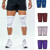 Genouillères de compression professionnelles avec logo personnalisé, soutien robuste pour l'entraînement de force, attelle de maintien pour la gym