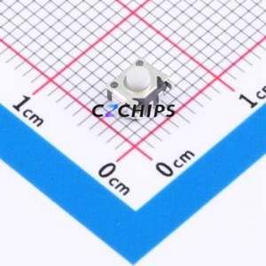 K2-1812SA-D3DW-04 Tactile Switch Through hole Component THT Switch Single Pole Single Throw Round Button 1.8N Right Angle Insert - Product Image 1