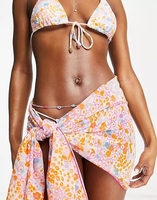 Sarongs hawaianos impresos personalizados Sarongs de playa de buena calidad Sarongs de flores tropicales