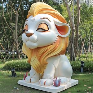 Escultura de Personaje de Dibujos Animados Moderna Personalizada de Fábrica, Escultura de Resina y Fibra de Vidrio para Jardín o Parque al Aire Libre - Product Image 4