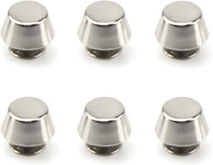 JY FB 63 Yankmoom Pieces <b>Purse</b> Feet for Handbag Silver Button Studs Rivet Screw Back Metal 1.44 oz DIY Bag Hardware Leather - Product Image 1