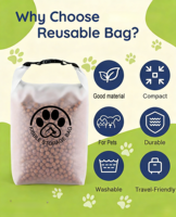 Sac de rangement pour nourriture pour chien Qiqu Custom Pet, 14/25/42 compartiments, idéal pour les voyages et le camping, imperméable
