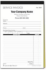 3-Part carbonless nhà thầu sách kích thước tùy chỉnh ước tính công việc đặt hàng hóa đơn sách với Carbon - Product Image 6