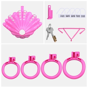 อุปกรณ์ล็อคองคชาตแบบสายรัด ANOSX รุ่น Chastity Cage Scallop อุปกรณ์รักษาพรหมจรรย์สำหรับผู้ชาย แบบง่าย ใช้กับกุญแจล็อคอวัยวะเพศชาย ของเล่นทางเพศ BDSM สำหรับผู้ชาย - Product Image 5