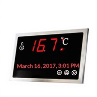 Thermomètre de sonde pour aquarium, affichage numérique en acier inoxydable avec surveillance de la température en temps réel
