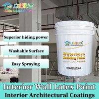 Peinture murale intérieure au latex haute adhérence, durable, résistante aux taches, facile à appliquer Limeijia pour immeubles de bureaux, parcs, vente en gros directe