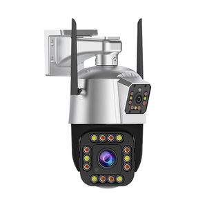 Telecamera di sicurezza esterna Wireless a doppia lente da 2mp rilevazione di movimento sicurezza Wifi Bullet PTZ Speed Dome Camera Ptz Ip Camera - Product Image 3