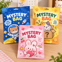 Sachets d'emballage plastique thermoscellables personnalisés, colorés, à trois soudures latérales, pour mini-jouets, objets de collection, cadeaux mystères et bonbons