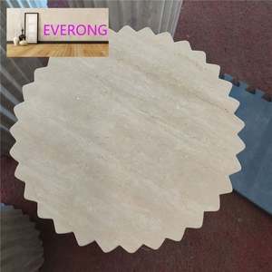 Nuevo diseño de piedra muebles para el hogar Decoración Pedestal Base redondo natural mármol travertino plinto - Product Image 5