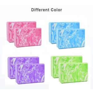 Bloque de Yoga de Espuma EVA Reciclada Antideslizante de Alta Calidad, Formato Pequeño, Color Gris Claro, Verde y Blanco - Product Image 5