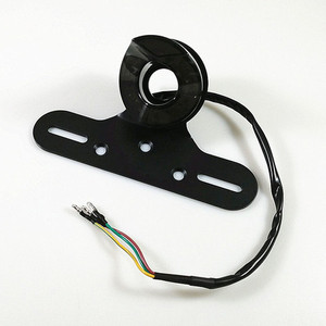 Luces traseras LED universales personalizadas de 12V, luces traseras de lente roja/humo, soporte para matrícula, luz de frenado, motos de cross, motocicletas